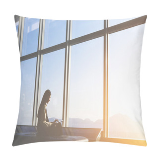 Personality  Female Entrepreneur Sitting In Office  Pillow Covers