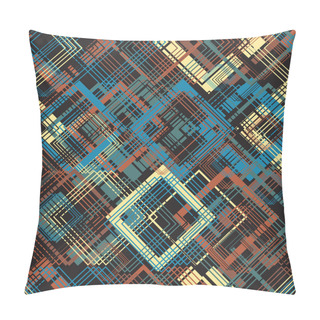 Personality  Pattern, Seamless, Grunge, Colorful, Vintage, Abstract, Geometric Pillow Covers