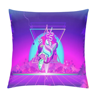 Personality  Futuristic Horizontal Banner Virtual Reality Pillow Covers