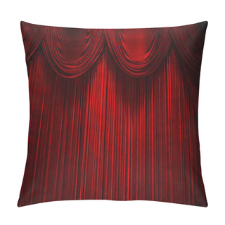 Personality  Red Velvet Stage Theater Curtains Pillow Covers