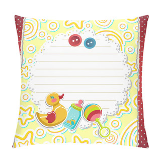 Personality  Baby Arrival Card Pillow Covers