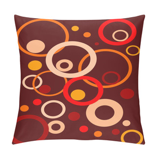 Personality  Retro Pattern Circles Pillow Covers