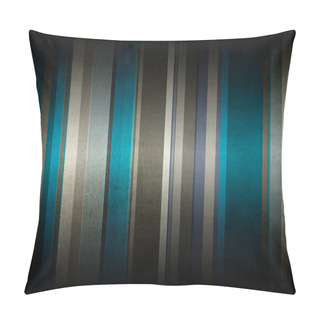 Personality  Blue, Brown, White Striped Grunge Background With A Gradient S Pillow Covers