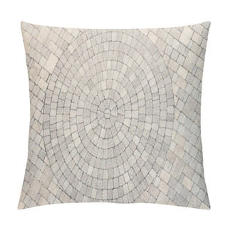 Personality  Center View Of Patio Circle Design Overhead View Pillow Covers