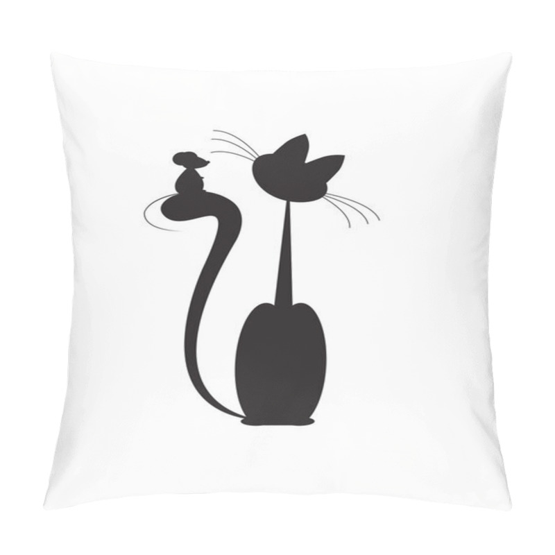 Personality  Cat and mouse pillow covers