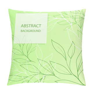 Personality  Floral Green Pattern, Vector Pillow Covers