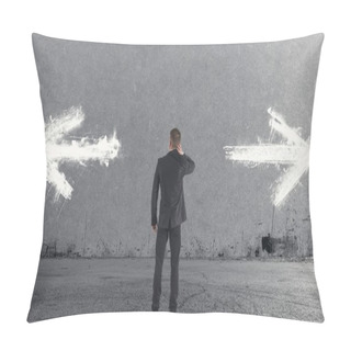 Personality  Choices Of A Businessman Pillow Covers