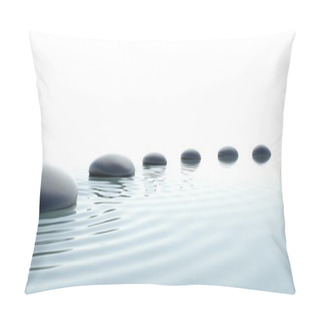 Personality  Zen Path Of Stones In Widescreen Pillow Covers