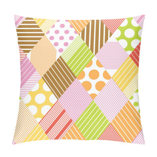 Personality  Rhombus Seamless Vector Pattern. Geometric Texture Pillow Covers