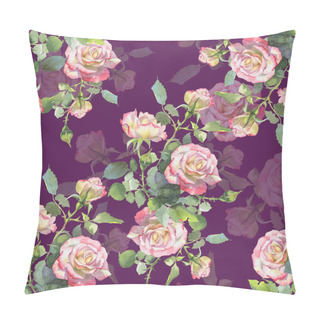 Personality  Pink And White Roses Pillow Covers
