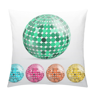 Personality  Glossy Colorful Abstract Globes Pillow Covers