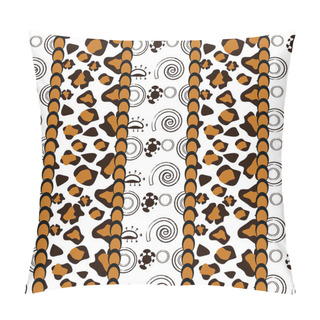 Personality  African Style Seamless With Cheetah Skin Pattern Pillow Covers