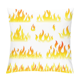 Personality  Flame Design Element Pillow Covers