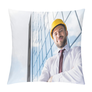 Personality  Professional Architect In Hard Hat Pillow Covers