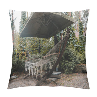 Personality  Hammock In Courtyard Pillow Covers
