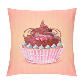 Personality  Birthday Cake, Vector Design Pillow Covers