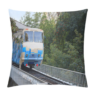 Personality  Kiev, Ukraine - September 19, 2015: Railway Funicular In Kiev Pillow Covers