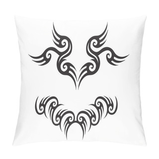 Personality  Two Tribal Tattoos Pillow Covers