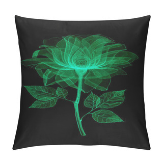 Personality  Transparent Flowers Bright Color Pillow Covers