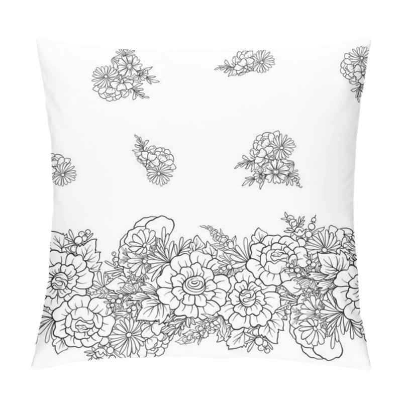 Personality  Floral seamless pattern pillow covers
