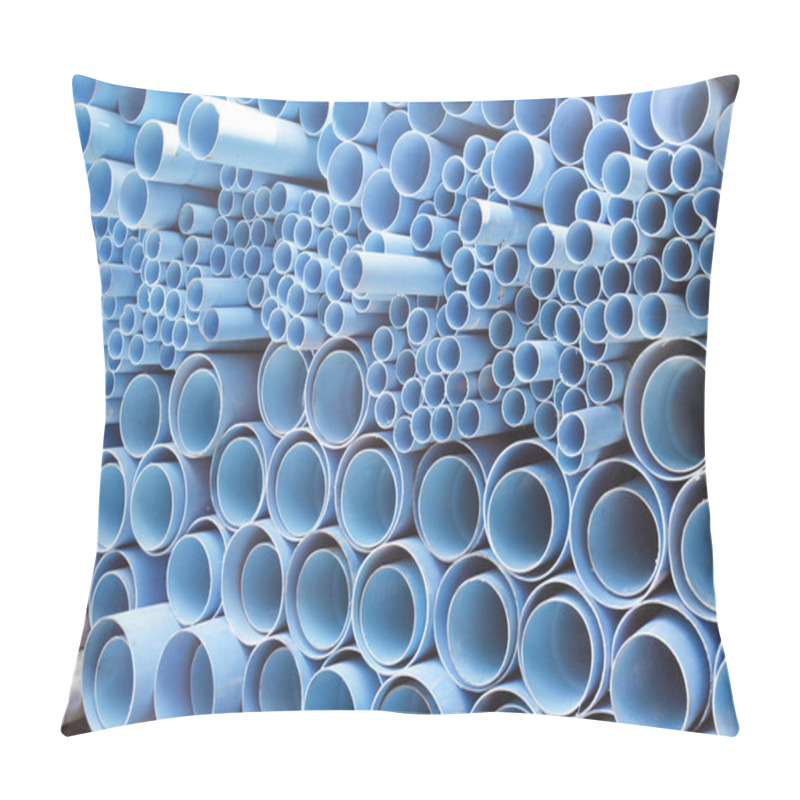 Personality  PVC Pipes Stacked In Construction Site Pillow Covers