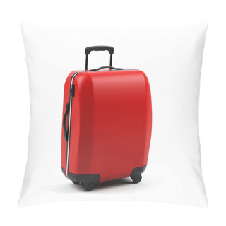 Personality  Suitcase Isolated On A White Background. Pillow Covers