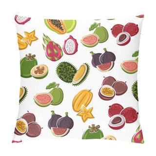 Personality  Tropical Dessert Fruits Seamless Pattern Pillow Covers
