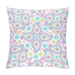 Personality  Paisley Fabric Seamless Vector Pattern.Vector Oriental Motif Pillow Covers