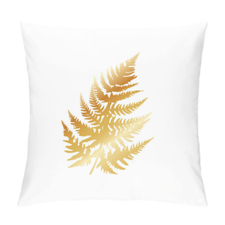 Personality  Vector Premium Golden Decoration Leaves Pillow Covers
