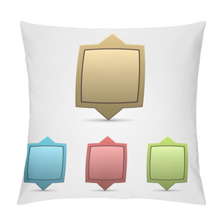 Personality  Labels Set.  Vector Illustration  Pillow Covers