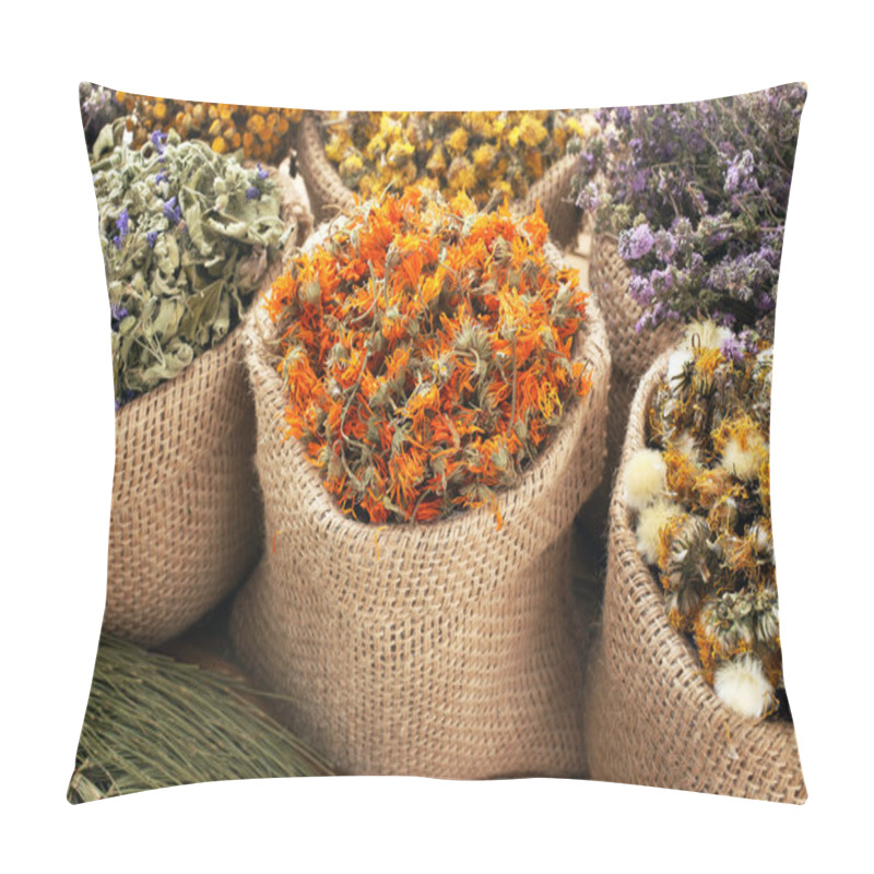 Personality  dried calendula flower pillow covers