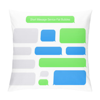Personality  Short Message Service Flat Bubbles Pillow Covers