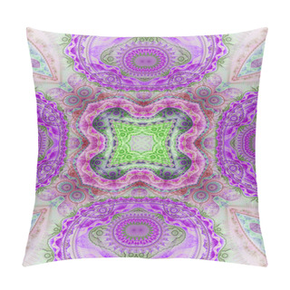 Personality  Abstract Fractal Seamless Mandala, Digital Artwork For Creative Graphic Design Pillow Covers