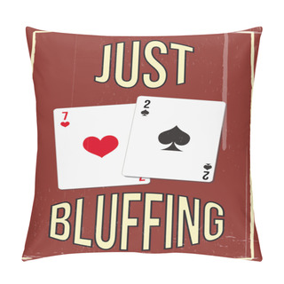 Personality  Poker Hand Pillow Covers