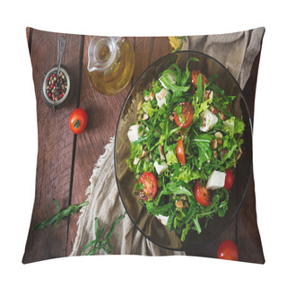 Personality  Salad Of Vegetables With Feta Cheese And Nuts Pillow Covers