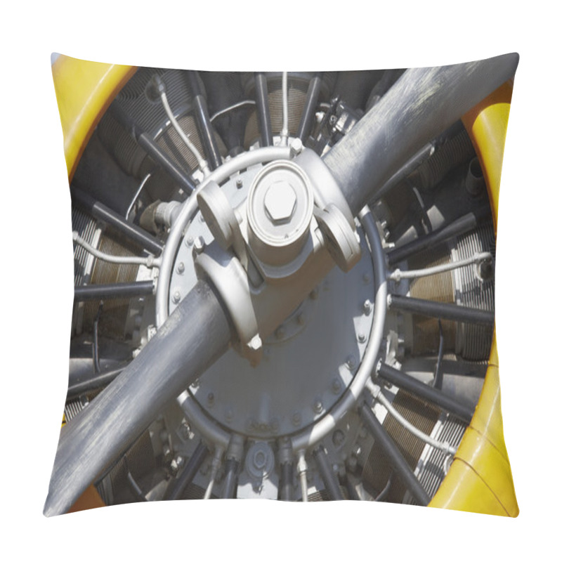 Personality  Aircraft propeller engine detail with blade pillow covers