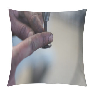 Personality  Mechanic Restores Valve Engine At Car Repairs Pillow Covers