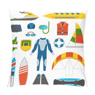 Personality  Summer Fun Entertainment Vector Illustration. Pillow Covers