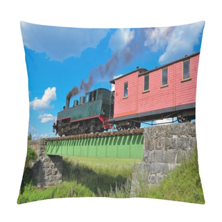 Personality  Narrow Gauge Steam Train. Pillow Covers