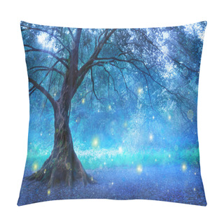 Personality  Fairy Tree In Mystic Forest Pillow Covers