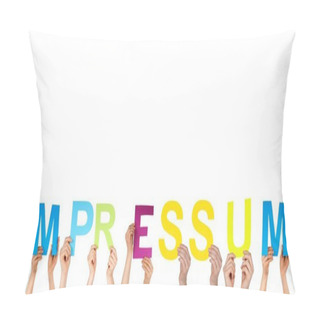 Personality  Hands Holding Impressum Pillow Covers