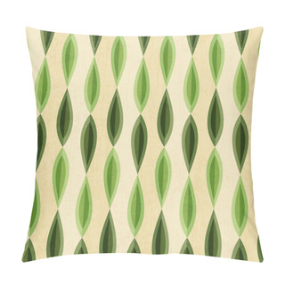Personality  Abstract Foliage Seamless With Grunge Effect Pattern Pillow Covers
