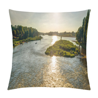 Personality  View Of The Loire At Sunset In Amboise, France Pillow Covers
