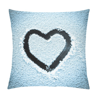 Personality  Heart In The Snow Pillow Covers