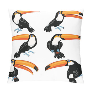 Personality  Set Of Toucans Pillow Covers