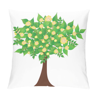 Personality  Spring Flowering Tree Pillow Covers