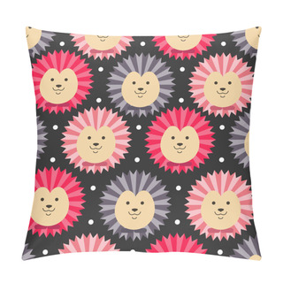 Personality  Hedgehog Seamless Pattern Pillow Covers