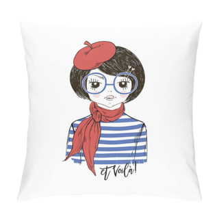 Personality  French Chic Cartoon Girl Pillow Covers