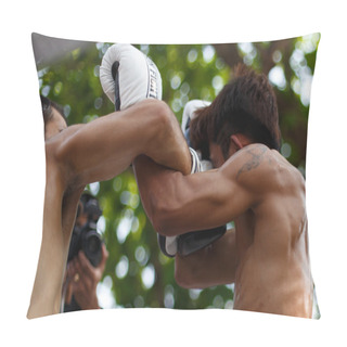 Personality  Prison Fight, Muay Thai Competition Pillow Covers
