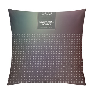 Personality  Universal Modern Icons For Mobile Pillow Covers